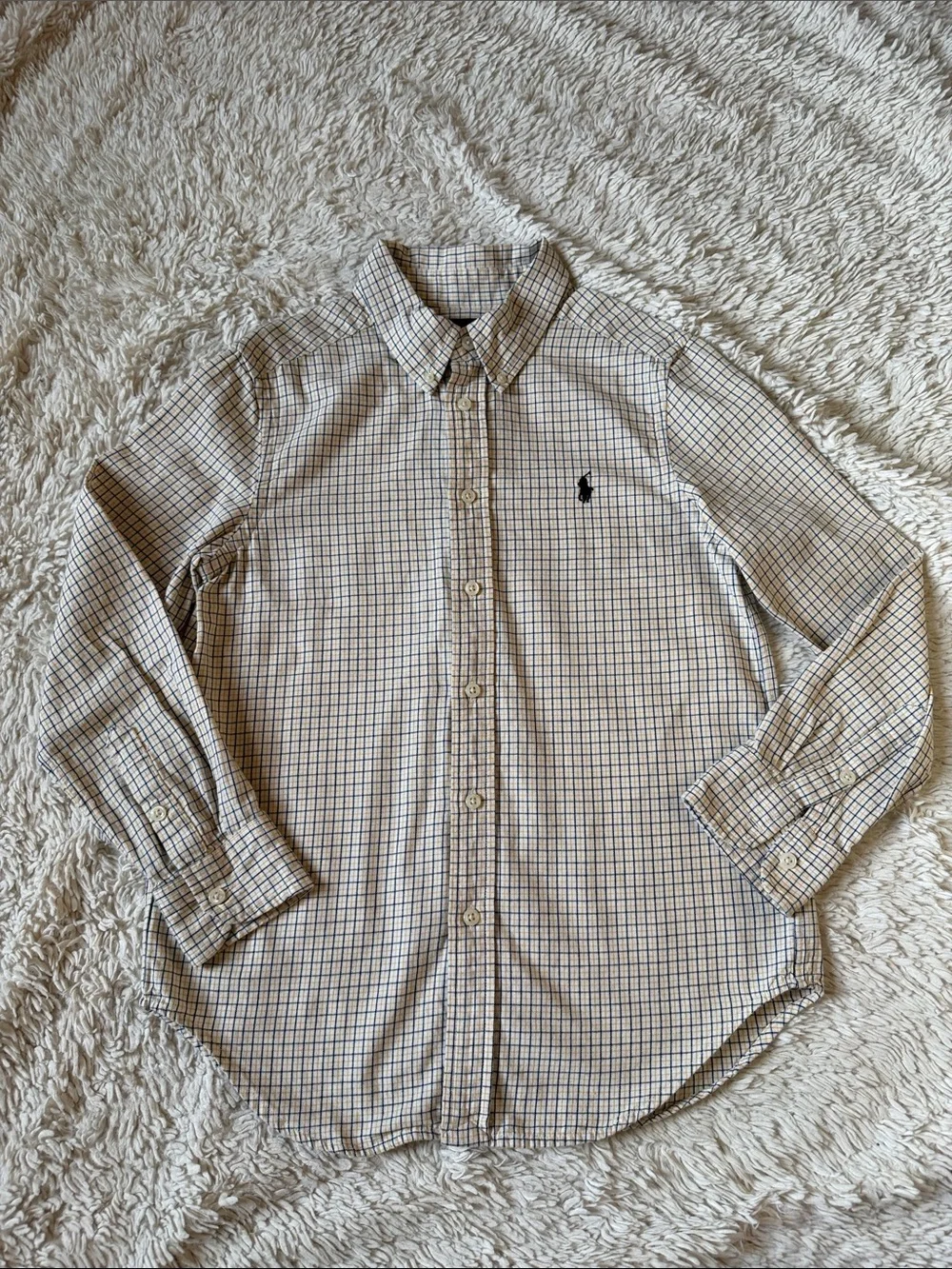 Ralph Lauren Button-Down Plaid Shirt for boy size 10-12